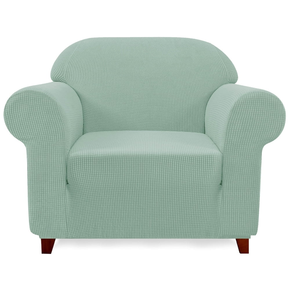 2024 Solid Print Polyester Loveseat Slipcover Chocolate