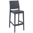thumbnail image 1 of Compamia Siesta Maya Resin Barstool - Set of 1, Dark Gray, 1 of 7