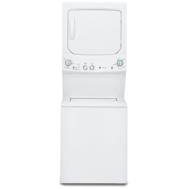 GE 24-inch Stacked Gas Washer and Dryer Laundry Centre White - GUD24GSSMWW