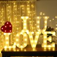 thumbnail image 2 of ziyahi Luminous 26 English Alphabet LED Letter Light Night Lamp Wedding Party Decor letter L, 2 of 6