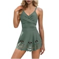 thumbnail image 3 of Sentmoon Bikinis pour Femmes avec Soutien-Gorge Intégré, Maillots à Bretelles Spaghetti pour Femmes, Maillot de Bain pour Femmes, Ventre avec Jupe Découpée, Maillot de Bain Modeste, Robe de Bain à devant pour Contrôle du Ventre et Couvrance Totale, 3 of 9