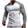 thumbnail image 1 of Birdeem Chandail Décontracté pour Hommes, Couleur Unie, Manches Longues, Col en V, 1 of 5