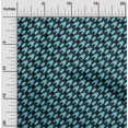 thumbnail image 2 of oneOone Cotton Cambric Light Blue Fabric Houndstooth Craft Projects Decor Fabric Printed By The Yard 42 Inch Wide, 2 of 4
