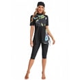 thumbnail image 4 of KXCFCYS Maillot de Bain Modeste à Manches Courtes Burkini Islamique Hijab pour Femmes, 4 of 7