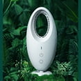 thumbnail image 3 of Bladeless Fan, Small Table Fan 90 Degree Wide Angles Portable 3 Speeds Multifunction Quiet with LED Light for Desktop for Dorm for Home, 3 of 7