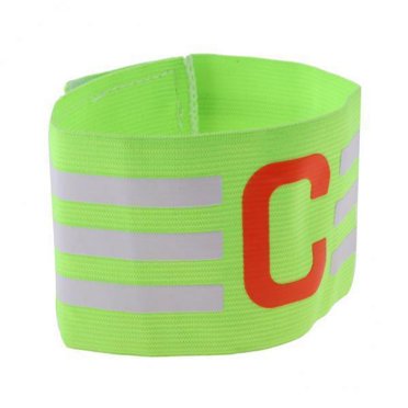 jinwen 2x Nylon Football Soccer Atrap Adjustable Bracelet Player Arm Band