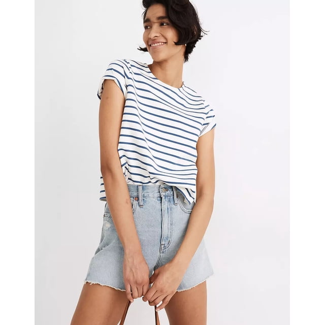 Madewell The Momjean Short in Byers Wash: Ripped Edition Size 23 fits as 24