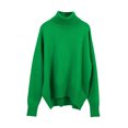 thumbnail image 1 of Yuyuzo Baggy Sweater for Women Long Sleeve High Neck Ribbed Knit Pullover Solid Color Fall Winter Sweater Tops, 1 of 3