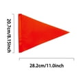 thumbnail image 2 of Drapeau d'Avertissement Triangle Réfléchissant Haute Visibilité pour Moto, VTT et Bateau, Support Universel, 2 of 5