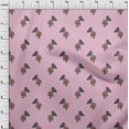 thumbnail image 3 of oneOone Silk Tabby Fabric Floral & Block Print Fabric By The Yard 42 Inch Wide, 3 of 4