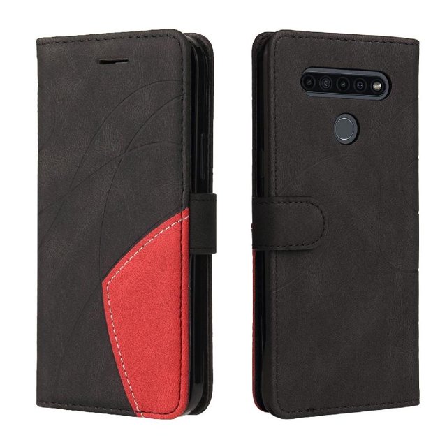 GANGXUN Flip Case for LG K41S/K51S – Leather Wallet Cover with Card Slots, Kickstand & Color Stitching Protective Folio