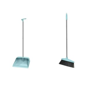 TopLLC Sweeper Et Ensemble de Dustpan Combinaison Accueil Cheveux doux Non Stick Cheveux Balai et poussoir