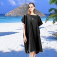 thumbnail image 3 of Surf Poncho Changing Robe Front Lightweight Microfiber with Soft Wetsuit Changing Towel for Outdoor Sports, Swim - Black, 3 of 8