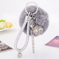 thumbnail image 2 of Becaristey Plush Pompom Wristlet Keychain Fashionable And Convenient Accessory For Everyday Easy To Durable Korean fans, 2 of 6