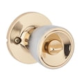 thumbnail image 2 of Weiser Beverly Privacy Knobs in Bright Brass/Satin Chrome, 2 of 2