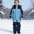 thumbnail image 2 of Sentmoon Boys Winter Jacket Girls Clothes Size 6 Kids Girls Boys Colorful Siamese Snowsuits Ski Suits Jackets Winter Jumpsuits Fall and Winter for Outdoor Hiking and Cold Weather Training, 2 of 9