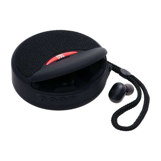 Binmer Mini Wireless Bluetooth Speaker Wireless Earphone Two-in-One Stereo Hands-Free Earbuds