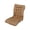 Khaki, variant on Chair Cushion, Rocking Chair Cushions Outdoor Waterproof, Replacement High Back Cushioned Seat Pad with Ties for Indoor Patio Porch Garden