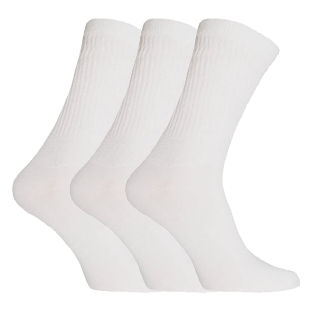 SUTENGDA Chaussettes Diabétiques Extra Larges Confortables pour Hommes (3 Paires)
