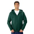thumbnail image 1 of Jerzees Adult NuBlend Full Zip Hooded Sweatshirt, S, Forest Green, 1 of 1