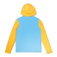 thumbnail image 2 of Speedo Boy's UV Protection Graphic Long Sleeve Hooded Rashguard Swim Shirt - Mandarin Peel, Size S, 2 of 2
