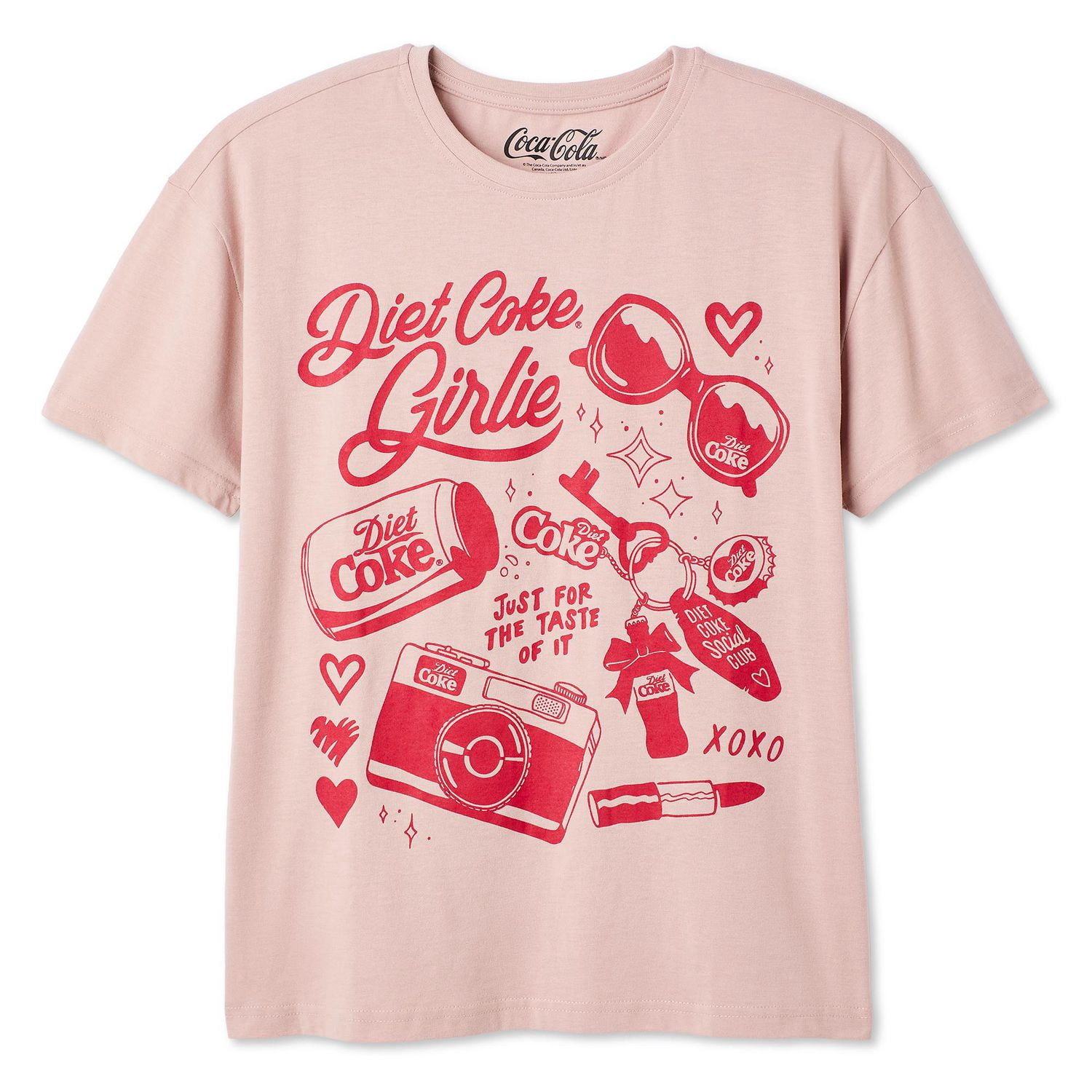 T-shirt à imprimé graphique Coke diète Coca-Cola pour femmes