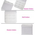 thumbnail image 3 of GFDYREE Rallonge de Soutien-Gorge pour Femmes 2 Crochets / 3 Crochets / 4 Crochets, Extensible, Douce et Confortable, Extension de Bretelle de Soutien-Gorge, Extensible Rallonge de Soutien-Gorge 3 Crochets Blanc 3 Pcs, 3 of 5