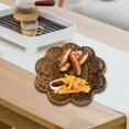 thumbnail image 2 of Rongfmy Artificial Rattan Fruit Basket Snack Basket for Cafes Festivals Housewarming 28cmx4cm, 2 of 9