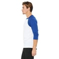 thumbnail image 3 of Bella + Canvas Unisex 3/4-Sleeve Baseball T-Shirt, 3 of 3