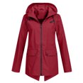 thumbnail image 1 of Birdeem Veste Décontractée pour Femmes, Extérieure, Grande Taille, à Capuche, Coupe-Vent, Ample, 1 of 1