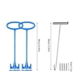 thumbnail image 3 of Ohmyroo 2-Piece Pool Skimmer Basket Hooks 11.8 Inch Stainless Steel Handles With Wall Mount Kit For Professional Pool Maintenance, 3 of 6