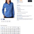 thumbnail image 3 of Van Heusen Womens Non-Iron Pinpoint Oxford Shirt, M, Blue Mist, 3 of 3