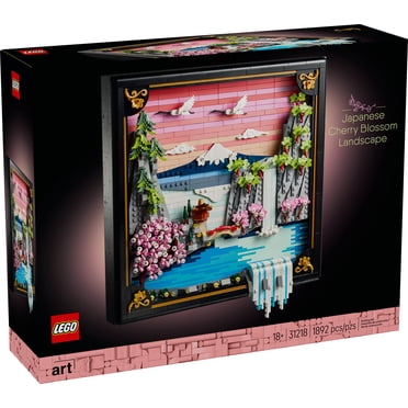 LEGO Art Le Paysage de Cerisiers en Fleurs Japonais, Décoration Murale 31218