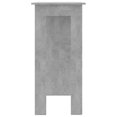 thumbnail image 2 of vidaXL Bar Table with Shelf Concrete Grey 102x50x103.5 cm Engineered Wood, 2 of 5