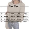 thumbnail image 4 of YOIAVAIOY Women Long Sleeve Shirts Rib Knit Slim Fit Basic Tees Fall Casual Outfits Spring Fall Undershirts Brown XL, 4 of 9