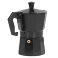 thumbnail image 2 of 150ML 3 Cups Aluminum Coffee Pot Percolator Italian Cafetiere Household Moka Coffee Tea MakerBlack, 2 of 7