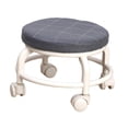 thumbnail image 4 of Tabouret à Poulie à Siège Rond à Rouleau Bas, Robuste, Petit, Confortable, Bas, Noir, 4 of 8