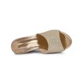 thumbnail image 4 of BLISSFUL STEP Women's Glitter Wedge Slide Sandals Open Toe Platform Mules Gold 6.5, 4 of 7
