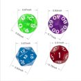 thumbnail image 4 of 7 Pcs/Ensemble dés Polyédriques Translucides pour Dungeons Dragons Pathfinder D&D RPG (D4 D6 D8 D10 D12 D20 D%) Rouge, 4 of 8