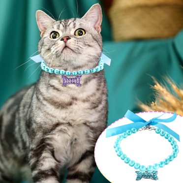 TIMIFIS Dog Cat Collar Pet Supplies Pet Jewelry Pearl Necklace Cat And Dog Collar Pendant Gift Decoration