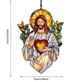 thumbnail image 3 of Je Sus S Un Catcher Acrylic Stained Glass Window Hanging for Home Holiday Decorations, 3 of 4