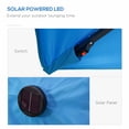 thumbnail image 4 of Outsunny Solar Parasol de Patio avec DEL et Inclinaison, Parasol de Table, Bleu Pâle, 4 of 10