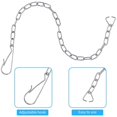 thumbnail image 4 of Toilet Flappers Replacement Universal Rubber Toilet Bowl Flapper with 4 Pieces Flapper Chains Replacement, 4 of 7