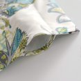 thumbnail image 2 of DriftAway Layla Classic America Style Floral Leaves Pattern Semi Sheer 3 Pieces Rod Pocket Kitchen Window Curtain, 2 of 5