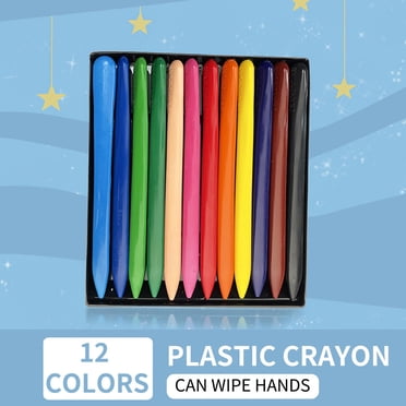 RXIRUCGD Crayons Triangular Plastic Crayon Children's Crayon Not Dirty Hands Safe Washable Toddler Painting Brush Baby Graffiti Pen