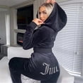 thumbnail image 2 of Women Velvet Juicy Tracksuit Couture Tracksuit Two Piece Set Couture Sweatsuits, 2 of 2