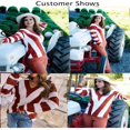 thumbnail image 2 of Pulls pour Femmes Casual Manches Longues Col en V Pullover à Manches Courtes, 2 of 4