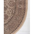 thumbnail image 2 of Unique Loom Sialk Hill Persian Floral Rug 5' x 8' Oval Ivory/Tan, 2 of 9