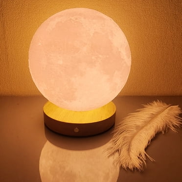 Sunbeam Symphony, Full Spectrum Light Therapy Lamp with 10000 Lux, 3D Printed Moon Design, for Enhancing Focus and Mood