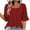 Red, variant on TNDBKQWR Clearance Shirts for Women Womens Short Sleeve Casual Tops Womens Scoop Neck Tshirt Workout Tops Women Shirts for Woman, White, XL